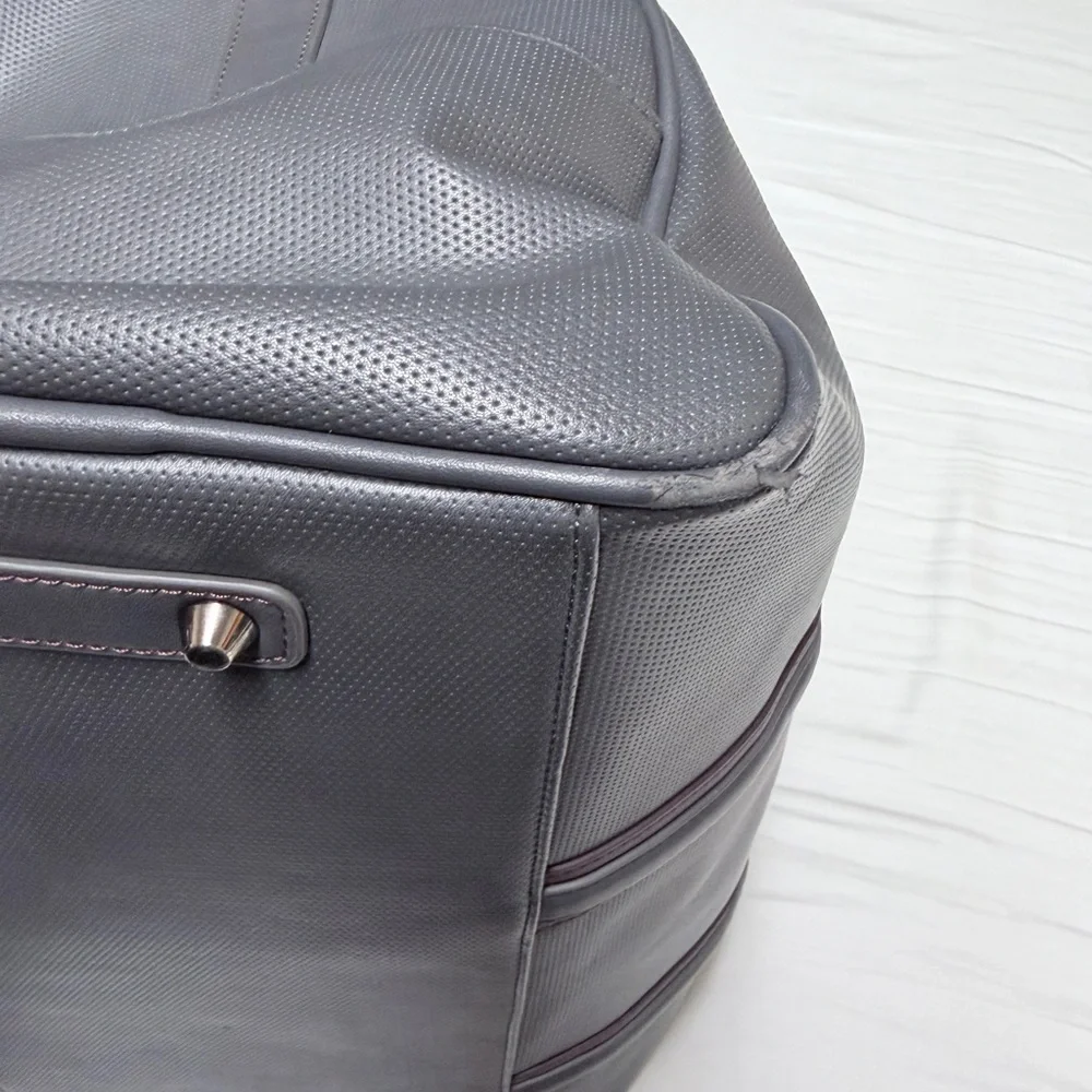 Robert Graham Charcoal and Burgundy Duffel Bag